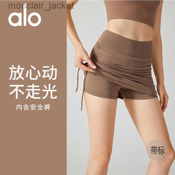 desginer alo yoga bra pants drawstring strap badminton short skirt women's lining anti light fitness skirt, Black
desginer alo yoga bra pants drawstring strap badminton short skirt women's lining anti light fitness skirt, Black