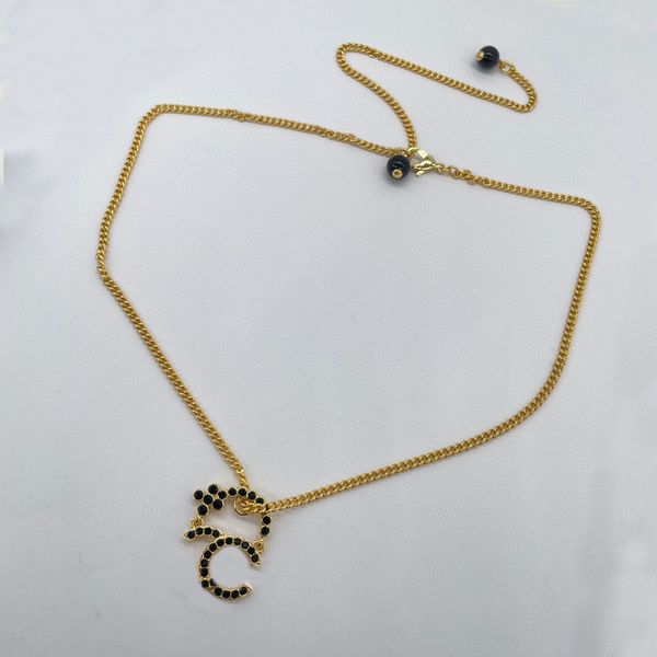 2023 luxury qality charm pendant necklace with black color beads stud earring in 18k gold plated have box stamp ps7317b, Golden
2023 luxury qality charm pendant necklace with black color beads stud earring in 18k gold plated have box stamp ps7317b, Golden