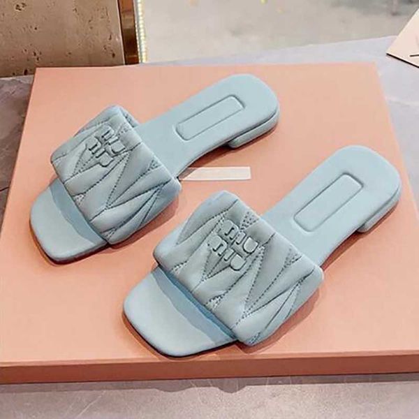 designer slippers miu mary jane sandals fashion pleated flat-bottomed flip-flops summer leather soft-soled outdoor seaside casual shoes sand, Black
designer slippers miu mary jane sandals fashion pleated flat-bottomed flip-flops summer leather soft-soled outdoor seaside casual shoes sand, Black
