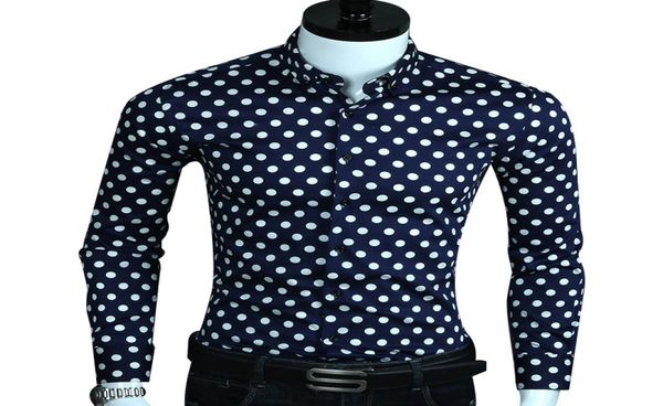 printed polka dot shirts mens long sleeve 97 cotton brand quality slim fit noniron fashion spring3679854, White;black
printed polka dot shirts mens long sleeve 97 cotton brand quality slim fit noniron fashion spring3679854, White;black