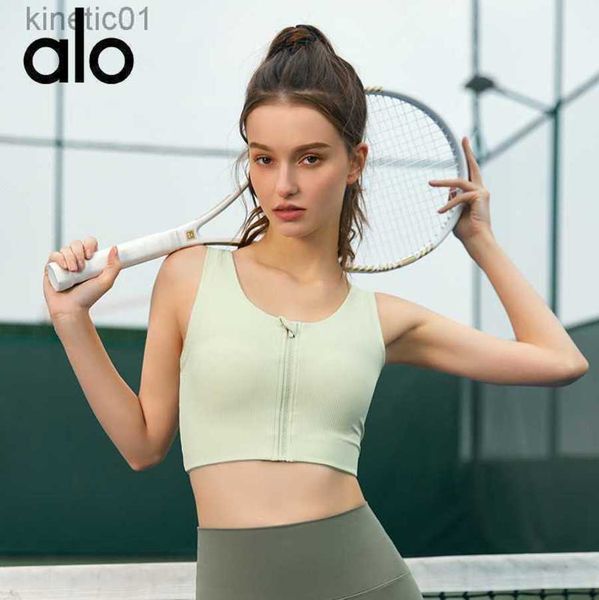 2023 desginer alo yoga bra front zipper sports bra women's high strength shockproof closure collar breast fitness bra, White
2023 desginer alo yoga bra front zipper sports bra women's high strength shockproof closure collar breast fitness bra, White