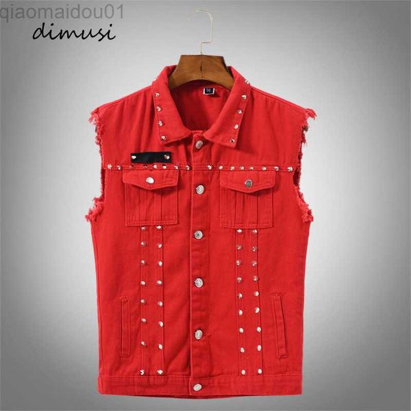 men's jackets dimusi autumn mens vest vintage denim jeans vest male red revit sleeveless jackets men retor hole jeans waistcoats clothi, Black;brown
men's jackets dimusi autumn mens vest vintage denim jeans vest male red revit sleeveless jackets men retor hole jeans waistcoats clothi, Black;brown