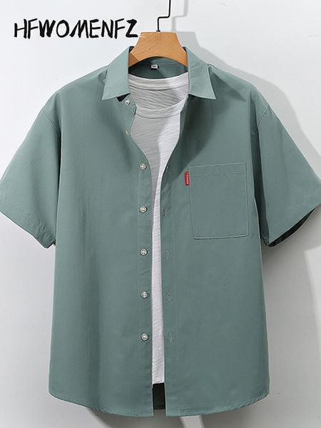 mens casual shirts solid for men summer male fashion short sleeve shirt loose single breasted turndown collar chic 230720, White;black
mens casual shirts solid for men summer male fashion short sleeve shirt loose single breasted turndown collar chic 230720, White;black