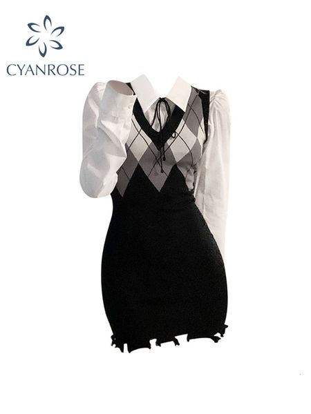 basic casual dresses preppy style sleevless knit dress argyle heart pattern v neck korean fashion tight mini for women vest knitwear 230720, Black;gray
basic casual dresses preppy style sleevless knit dress argyle heart pattern v neck korean fashion tight mini for women vest knitwear 230720, Black;gray