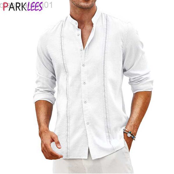 men's casual shirts mens stylish linen cotton henley shirt casual roll sleeve cuban guayabera shirts men banded collar summer hippie be, White;black
men's casual shirts mens stylish linen cotton henley shirt casual roll sleeve cuban guayabera shirts men banded collar summer hippie be, White;black