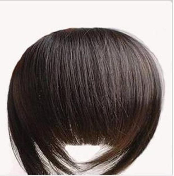 

1pcs bold blunt hair fringehair bang 100 human hair extension made10 colors available8531400, Black