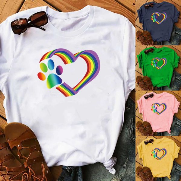 new three color love fashion printed men's and women's t-shirts loose relaxed short sleeves, White
new three color love fashion printed men's and women's t-shirts loose relaxed short sleeves, White