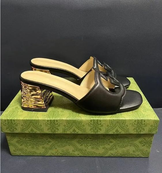 summer luxury women interlocking sandals shoes cut-out gold mid heel beach slide suede & leather slip on slippers ladies excellent footwear, Black
summer luxury women interlocking sandals shoes cut-out gold mid heel beach slide suede & leather slip on slippers ladies excellent footwear, Black
