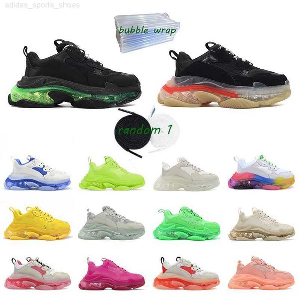 triple s clear sole casual shoes bubble midsole black white green grey men women platform sports sneakers trainers
triple s clear sole casual shoes bubble midsole black white green grey men women platform sports sneakers trainers