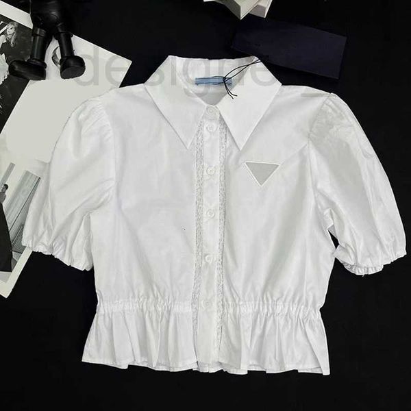 women's blouses & shirts designer 2023 summer new sweet age-reducing lace hollowed out lapel bubble short-sleeved shirt fashion short f, White
women's blouses & shirts designer 2023 summer new sweet age-reducing lace hollowed out lapel bubble short-sleeved shirt fashion short f, White