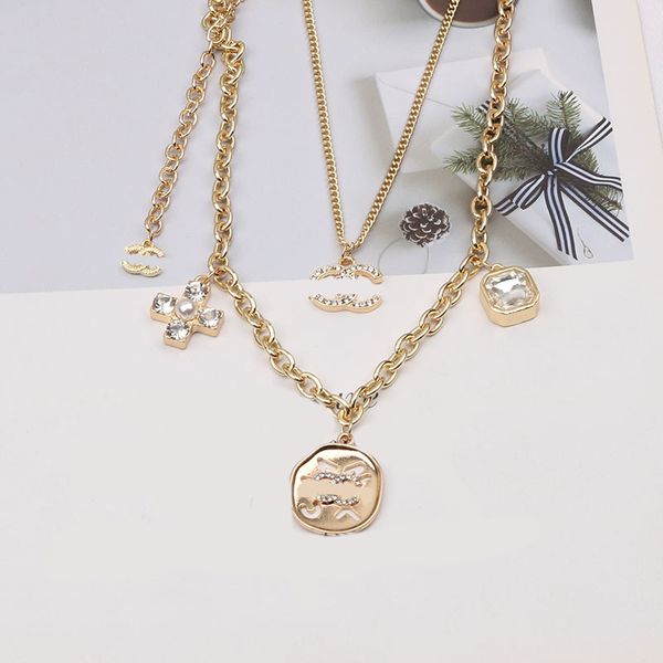 20style luxury designer necklace pendant necklaces designers rhinestone pendant stainless steel letter for women wedding jewelry no box, Silver
20style luxury designer necklace pendant necklaces designers rhinestone pendant stainless steel letter for women wedding jewelry no box, Silver