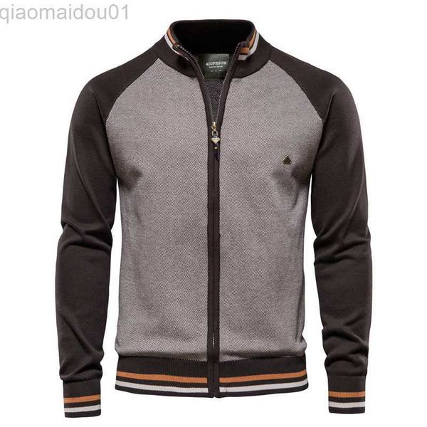 men's jackets men casual jackets sweatercoats new male stand-up collar cardigans slim jackets fit coats man spring autumn sweater jacke, Black;brown
men's jackets men casual jackets sweatercoats new male stand-up collar cardigans slim jackets fit coats man spring autumn sweater jacke, Black;brown