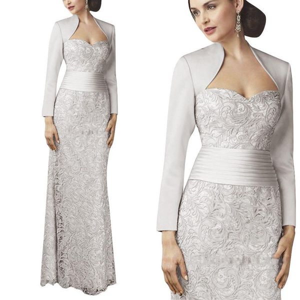 new lace silver mother of the bride dresses with jacket wedding party formal evening gowns lace appliqued mothers groom dress2573, Black;red
new lace silver mother of the bride dresses with jacket wedding party formal evening gowns lace appliqued mothers groom dress2573, Black;red