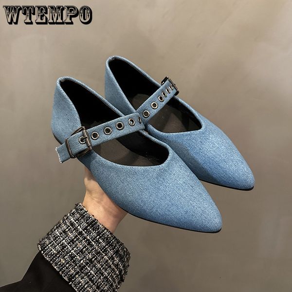 dress shoes wtempo fashion mary jane women ballet flats shoes denim comfortable soft pointed toe flat shoes for women 230721, Black
dress shoes wtempo fashion mary jane women ballet flats shoes denim comfortable soft pointed toe flat shoes for women 230721, Black