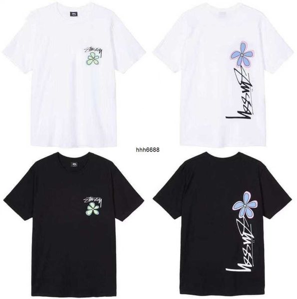 561q women's t-shirt stu's new flower print fashion brand loose short sleeve pure cotton couple thin style xp0v, White
561q women's t-shirt stu's new flower print fashion brand loose short sleeve pure cotton couple thin style xp0v, White