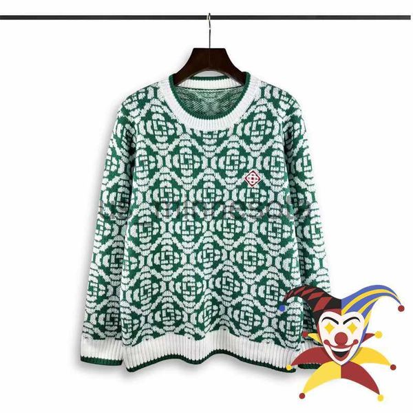 men's sweaters casablanca green jacquard sweater men women oversized 11 sweatshirts j230721, White;black
men's sweaters casablanca green jacquard sweater men women oversized 11 sweatshirts j230721, White;black