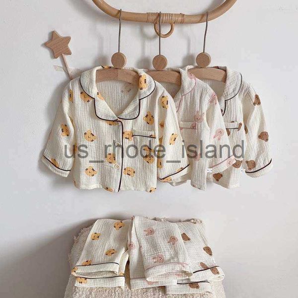 pajamas 2pcs spring autumn kids pajamas set long sleeve cardigan pants korean bear cotton muslin boys girls nightgown sleepwear x0721, Blue;red
pajamas 2pcs spring autumn kids pajamas set long sleeve cardigan pants korean bear cotton muslin boys girls nightgown sleepwear x0721, Blue;red