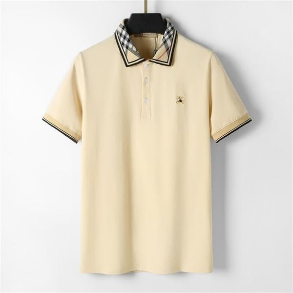 designer's new men's short-sleeved polo men's pure cotton t-shirt on the trend clothes anti-wrinkle breathable lapel commerci, White;black
designer's new men's short-sleeved polo men's pure cotton t-shirt on the trend clothes anti-wrinkle breathable lapel commerci, White;black