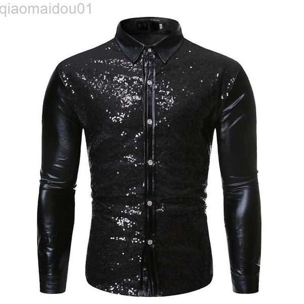 men's casual shirts men's shiny black sequin nightclub shirt 2023 brand new slim fit party wedding glitter men dress shirt stage s, White;black
men's casual shirts men's shiny black sequin nightclub shirt 2023 brand new slim fit party wedding glitter men dress shirt stage s, White;black
