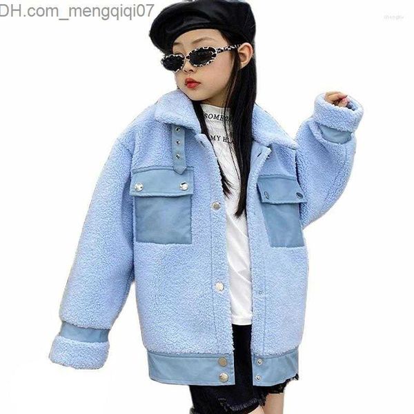 jackets jackets girls fur jacket outerwear solid color coats thick warm coat kids teenage children winter clothes z230721, Blue;gray
jackets jackets girls fur jacket outerwear solid color coats thick warm coat kids teenage children winter clothes z230721, Blue;gray