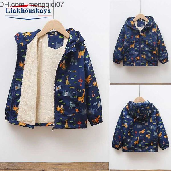 coat children's wool jacket boys' autumn winter baby dinosaur design jacket children's plus thick hooded jacket park baby clo, Blue;gray
coat children's wool jacket boys' autumn winter baby dinosaur design jacket children's plus thick hooded jacket park baby clo, Blue;gray