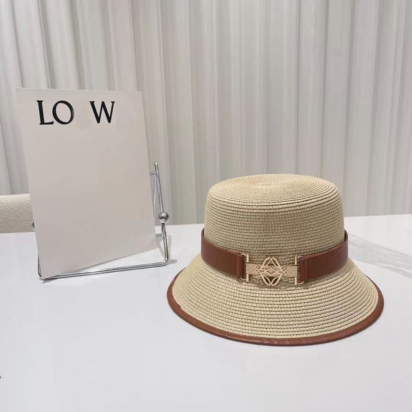 fashion straw hat womens designer bucket hat for man luxury summer flat fitted beach hats sun protection gold buckle buckets cap, Blue;gray
fashion straw hat womens designer bucket hat for man luxury summer flat fitted beach hats sun protection gold buckle buckets cap, Blue;gray