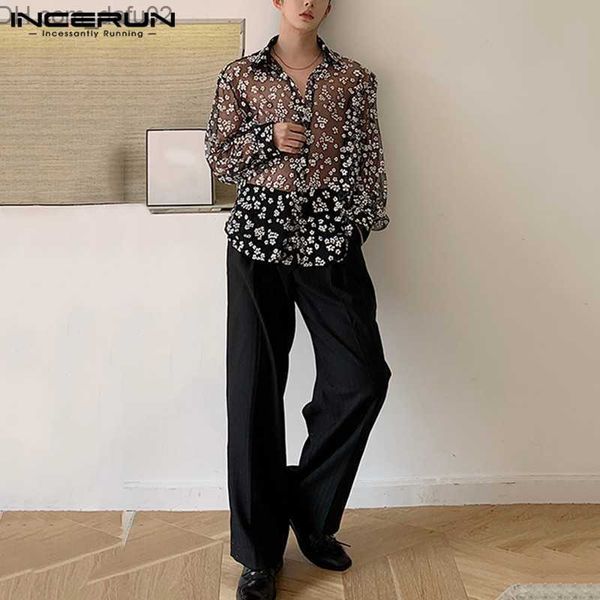 men's sweaters 2023 fashion men's long sleeve mesh shirt lapel casual print shirt men's loose shirt party blusas s-5xl z23072, White;black
men's sweaters 2023 fashion men's long sleeve mesh shirt lapel casual print shirt men's loose shirt party blusas s-5xl z23072, White;black