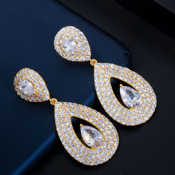 charm drop s925 streling silver needle earring designer for woman 18k gold aaa cubic zirconia south american copper womens long diamond wed, Golden
charm drop s925 streling silver needle earring designer for woman 18k gold aaa cubic zirconia south american copper womens long diamond wed, Golden