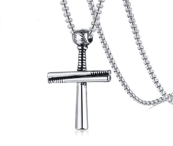 hip hop baseball cross pendant necklace stainless steel ball bat chain men collares 24quot for guys sport jewelry pn10963714803, Silver
hip hop baseball cross pendant necklace stainless steel ball bat chain men collares 24quot for guys sport jewelry pn10963714803, Silver