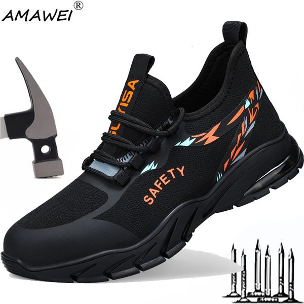 safety shoes amawei men summer breathable steel toe safety shoes men women work sneakers anti-smash lightweight protective shoes male size 4, Black;brown
safety shoes amawei men summer breathable steel toe safety shoes men women work sneakers anti-smash lightweight protective shoes male size 4, Black;brown