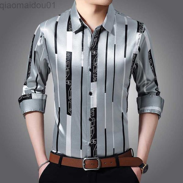 men's casual shirts male silk clothes spring long sleeve striped silk shirts mens caual dress shirts l230721, White;black
men's casual shirts male silk clothes spring long sleeve striped silk shirts mens caual dress shirts l230721, White;black
