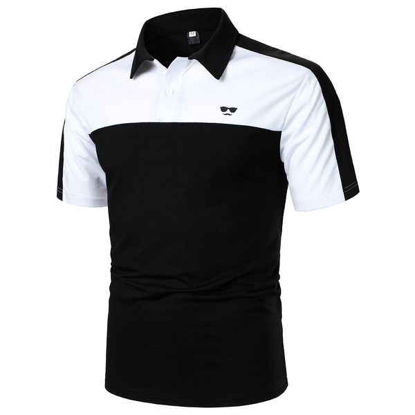 men s polos men short sleeve polo shirt contrast paneled embroidered design streetwear casual fashion lapel 230721, White;black
men s polos men short sleeve polo shirt contrast paneled embroidered design streetwear casual fashion lapel 230721, White;black