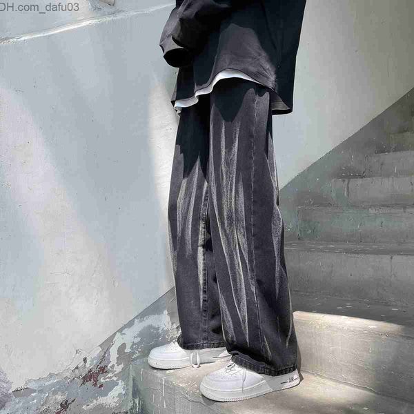 men's pants autumn and winter new straight jeans black/blue men's tie dye wide leg jeans trousers casual pants 2xl-s z230721
men's pants autumn and winter new straight jeans black/blue men's tie dye wide leg jeans trousers casual pants 2xl-s z230721