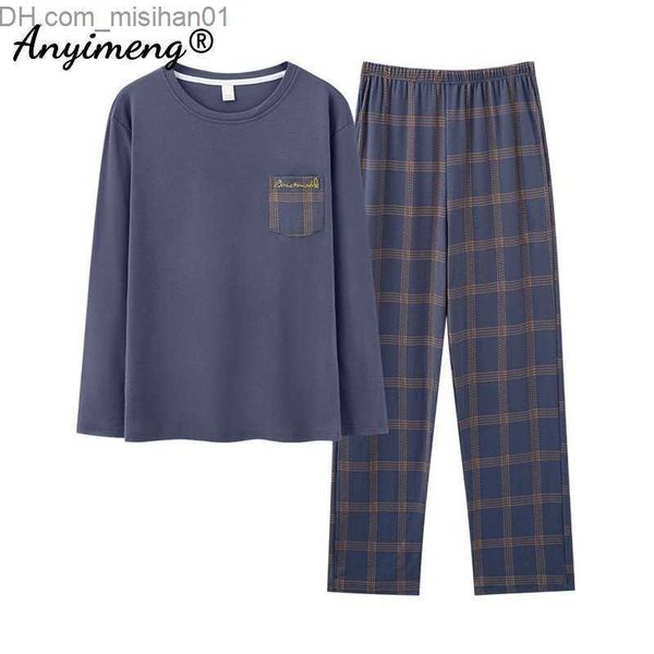 men's sleepwear 2xl 3xl 4xl men's cotton pajamas set elegant minimalism style pajamas plus size men's autumn men's casua, Black;brown
men's sleepwear 2xl 3xl 4xl men's cotton pajamas set elegant minimalism style pajamas plus size men's autumn men's casua, Black;brown
