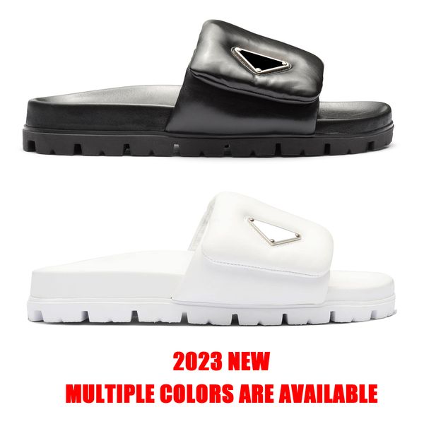 luxury fashion shoes designer woman summer outdoor leisure sandal man soft padded nappa leather slides metal triangle lug tread rubber sole, Black
luxury fashion shoes designer woman summer outdoor leisure sandal man soft padded nappa leather slides metal triangle lug tread rubber sole, Black