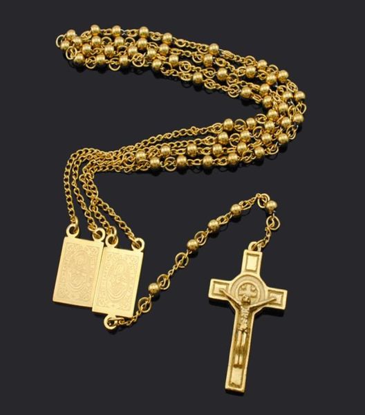 atgo rosary beads jesus cross religious stainless steel necklace womens mens chain for men brn184852140, Silver
atgo rosary beads jesus cross religious stainless steel necklace womens mens chain for men brn184852140, Silver