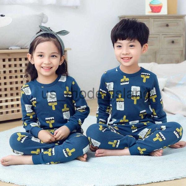 pajamas kids sleepwear baby girl spring cotton sets boys homewear pajamas children pyjamas kids nightwear 2-13y teenage clothes x0721, Blue;red
pajamas kids sleepwear baby girl spring cotton sets boys homewear pajamas children pyjamas kids nightwear 2-13y teenage clothes x0721, Blue;red
