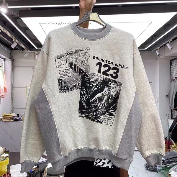 men s hoodies sweatshirts cartoon doodle print oversize fleece turtleneck sweater 230720, Black
men s hoodies sweatshirts cartoon doodle print oversize fleece turtleneck sweater 230720, Black