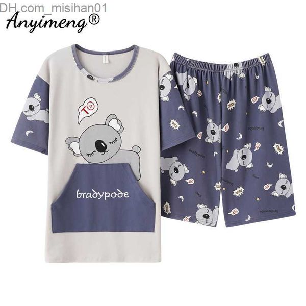 men's sleepwear 4xl pajama set cotton men's summer shorts family set soft casual pajamas 3xl pullover cartoon printing fashion men, Black;brown
men's sleepwear 4xl pajama set cotton men's summer shorts family set soft casual pajamas 3xl pullover cartoon printing fashion men, Black;brown