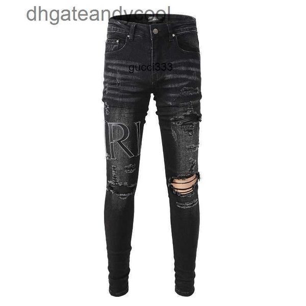 and high amirly hip denim worn jeans casual designer hop pants street man out new worn us washed splash ink color painting slim fitting jean, Blue
and high amirly hip denim worn jeans casual designer hop pants street man out new worn us washed splash ink color painting slim fitting jean, Blue