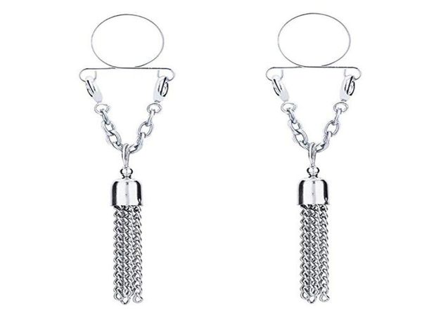 10pcs non pierced clip on nipple ring nipple jewelry fake nipple shield with tassel dangle adjustable body jewelry3557420, Silver
10pcs non pierced clip on nipple ring nipple jewelry fake nipple shield with tassel dangle adjustable body jewelry3557420, Silver