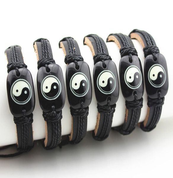 jewelry whole 12pcs eastern civilization taoist tai chi yin yang leather bracelets surfer bangle amulet gift mb083144426, Black
jewelry whole 12pcs eastern civilization taoist tai chi yin yang leather bracelets surfer bangle amulet gift mb083144426, Black