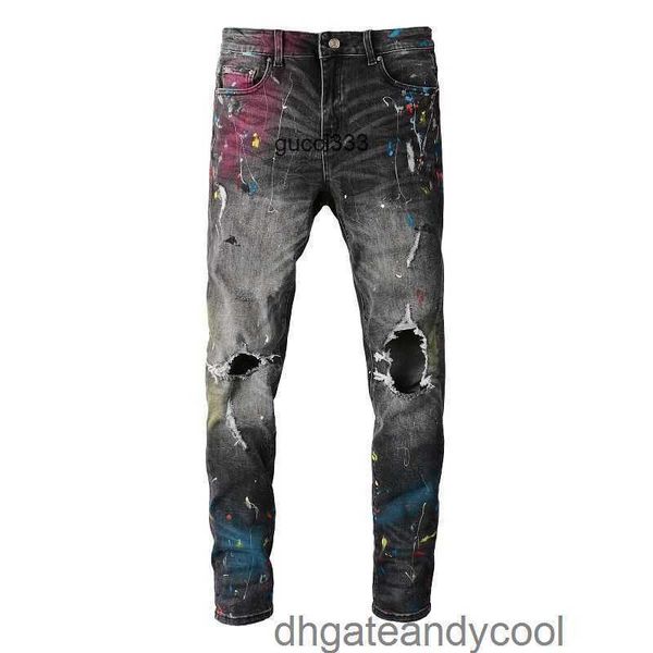 old amirly denim jeans designer pants man high-street style splash-ink double knee broken hole wash water make slim stretch leg jeans men�, Blue
old amirly denim jeans designer pants man high-street style splash-ink double knee broken hole wash water make slim stretch leg jeans men�, Blue