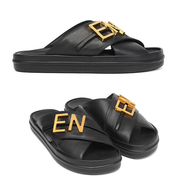 women leather graphy slide rubber gold metal letter sandals calfskin wide slipper crossover band flip flop flat sandal mule black white pink
women leather graphy slide rubber gold metal letter sandals calfskin wide slipper crossover band flip flop flat sandal mule black white pink