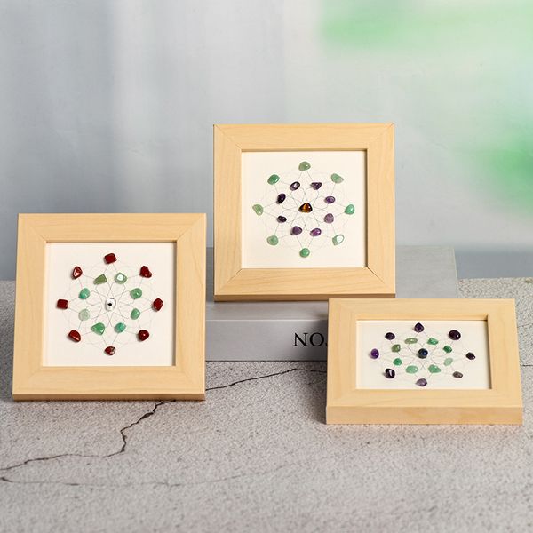 natural chip raw stone eight direction solid wooden p frame table home fashion accessories festive display ornaments gift size 13x13cm, Silver
natural chip raw stone eight direction solid wooden p frame table home fashion accessories festive display ornaments gift size 13x13cm, Silver