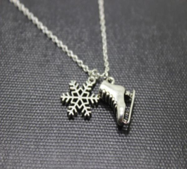12pcslot antique silver ice skate charm pendant necklace snowflake charm necklace figure skating gift winter jewelry7170314
12pcslot antique silver ice skate charm pendant necklace snowflake charm necklace figure skating gift winter jewelry7170314