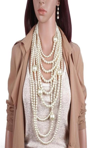 fy europe and the united states fashion exaggeration multilayer pearl necklace long sweater chain jewelry y200730244j5266179, Silver
fy europe and the united states fashion exaggeration multilayer pearl necklace long sweater chain jewelry y200730244j5266179, Silver