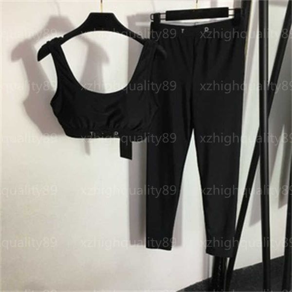 women tracksuits designer pant vest two piece set alphabet webbing waist cinching camisole tank stretchy skinny bottoms solid color comfort, White
women tracksuits designer pant vest two piece set alphabet webbing waist cinching camisole tank stretchy skinny bottoms solid color comfort, White