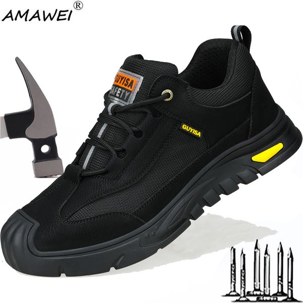 safety shoes amawei summer safety shoes men steel toe work shoes water resistan leather shoe breathable protective sneaker man boots size 23, Black;brown
safety shoes amawei summer safety shoes men steel toe work shoes water resistan leather shoe breathable protective sneaker man boots size 23, Black;brown