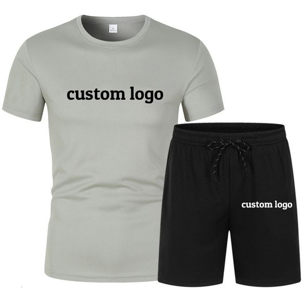 men's tracksuits custom men t-shirt set cotton tee short suit homme diy your breathable short sleeve set 230720, Gray
men's tracksuits custom men t-shirt set cotton tee short suit homme diy your breathable short sleeve set 230720, Gray
